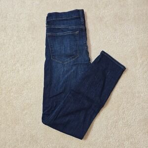 J Crew High Rise Skinny Button Fly Dark Wash Jeans Size 27 AB568 SP20